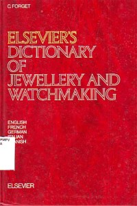 Image of Elsevier's Dictionary of Jewellery and Watchmaking