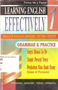 Image of Learning English Effectively 1= Belajar Bahasa Inggris Secara Efektif