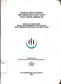 Image of Animasi Certita Metamorfosis Kupu-Kupu Studi Teknik Animasi 2D