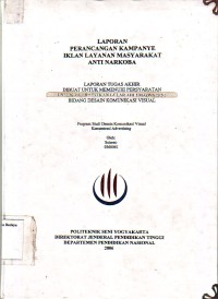 Image of Perancangan Kampanye Iklan Layanan Masyarakat Anti Narkoba