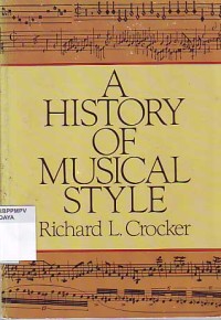 Image of A History Of Musical Style