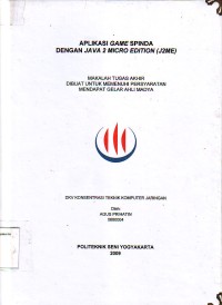 Image of Aplikasi Game Spinda Dengan Java 2 Micro Editon (J2ME)
