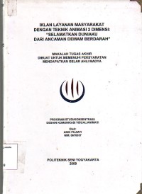 Image of Iklan Layanan Masyarakat Dengan Teknik Animasi 2 Dimensi Selamatkan Duniaku Dari Ancaman Demam Berdarah