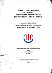 Image of Pembuatan Film Animasi Yang Berjudul Proses Terjadinya Hujan dengan Teknik Animasi Dua Dimensi