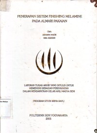 Image of Penerapan Sistem Finishing Melamine pada Almari Pakaian