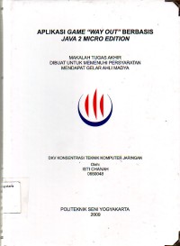 Image of Aplikasi Game Way Out Berbasis Java 2 Micro Edition