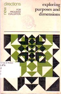 Image of Exploring Purposes And Dimensions/New Directions For Program Evaluation