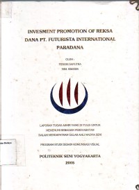 Image of Invesment Promotion of Reksa Dana PT. Futurista International Paradana