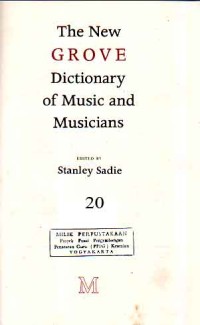 Image of The New Grove Dictionary of Music And Musicians: 20 Virelai - Żywny, Appendixes