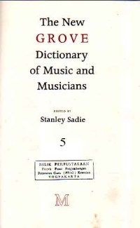Image of The New Grove Dictionary of Music And Musicians: 5 Couraud - Edlund