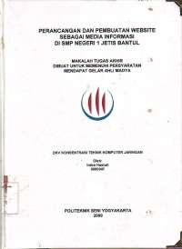 Image of Perancangan dan Pembuatan Website sebagai Media Informasi di SMP Negeri 1 Jetis Bantul