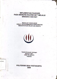 Image of Implementasi Fileover pada Mikrotik Router OS? Melalui Bridging DAN NAT