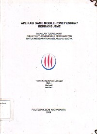 Image of Aplikasi Game Mobile Honey Escort Berbasis J2ME
