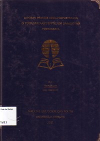 Image of Laporan Praktek Kerja Perpustakaan di Perpustakaan PPPPTK Seni dan Budaya Yogyakarta