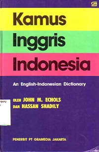 Image of Kamus Indonesia-Inggris : An Indonesian-English dictionary