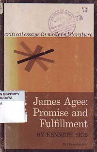 Image of James Agee: promise and fulfillment