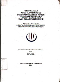 Image of Perancangan Video Klip Animasi 2D Penggabungan Live Action Tebarkan pesonamu Oleh Tebar Pesona Band