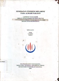 Image of Penerapan Finishing Melamine pada Alamri Pakaian