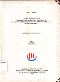 Image of Meja Rias