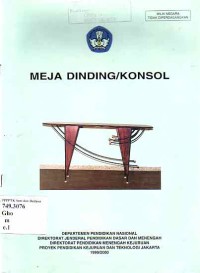 Image of Meja Dinding/Konsol: bahan ajar