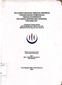 Image of Keluarga Bahagia Sebagai Inspirasi Perancangan Komunikasi Badan Koordinasi Keluarga Berencana Nasional Provinsi DIY