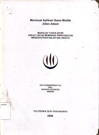 Image of Membuat Aplikasi Game Mobile Allien Attack