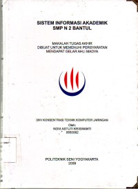 Image of Sistem Informasi  Akademik SMP N 2 Bantul