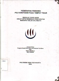 Image of Penerapan Finishing Polyurethane Pada Tempat Tidur