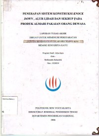 Image of Penerapan Sistem Konstruksi Knock Down, Alur Lidah dan Skrup pada Produk Alamari Pakaian Orang Dewasa