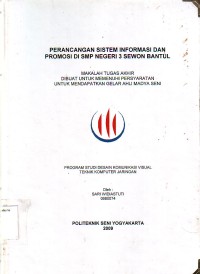 Image of Perancangan Sistem Informasi dan Promosi di SMP Negeri 3 Sewon Bantul