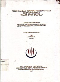Image of Perancangan Corporate Identity dan Company Profile Shara Citra Grafika