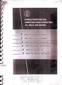 Image of Standar Kompetensi dan Kompetensi Dasar Tingkat SMA, MA, SMALB, SMK dan MAK