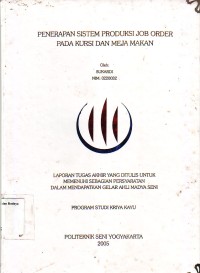 Image of Penerapan Sistem Produksi Job Order pada Kursi dan Meja Makan