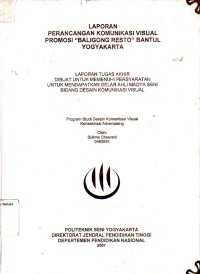 Image of Perancangan Desain Komunikasi Visual Promosi Baligong Resto Bantul Yogyakarta