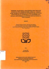 Image of Pelayanan Sirkulasi di Perpustakaan PPPPTK Seni dan Budaya Yogyakarta