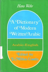 Image of A Dictionary of Modern Written Arabic